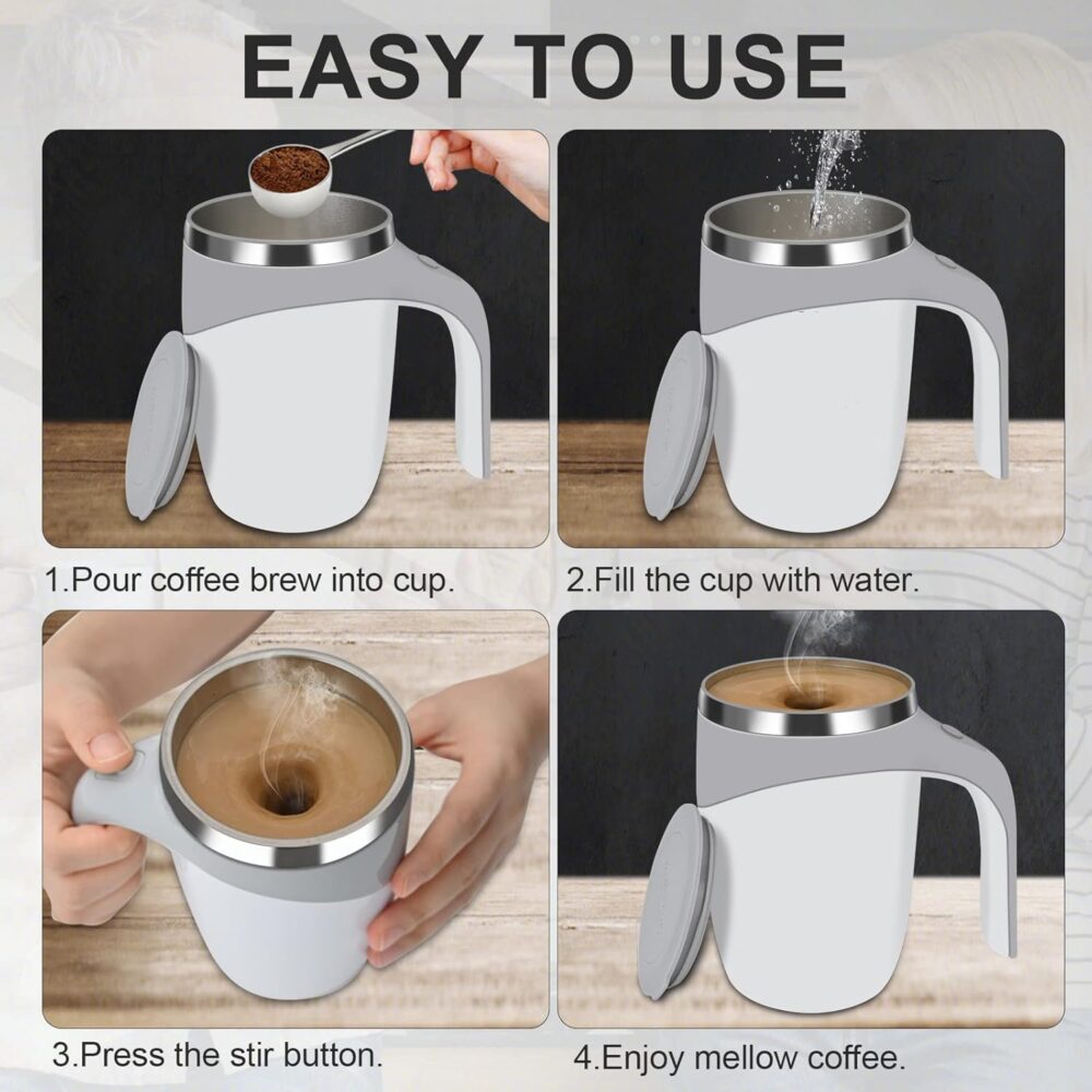 Automatic Stirring Coffee Mug - Image 4