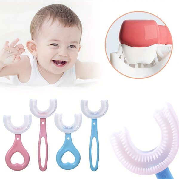 Youngsters' U-Shaped Silicone Toothbrush