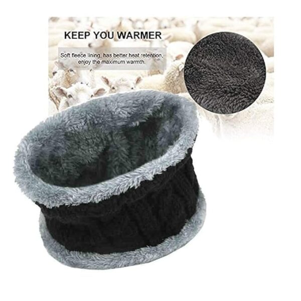 2-in-1 Winter Beanie Hat & Neck Scarf Set - Image 3