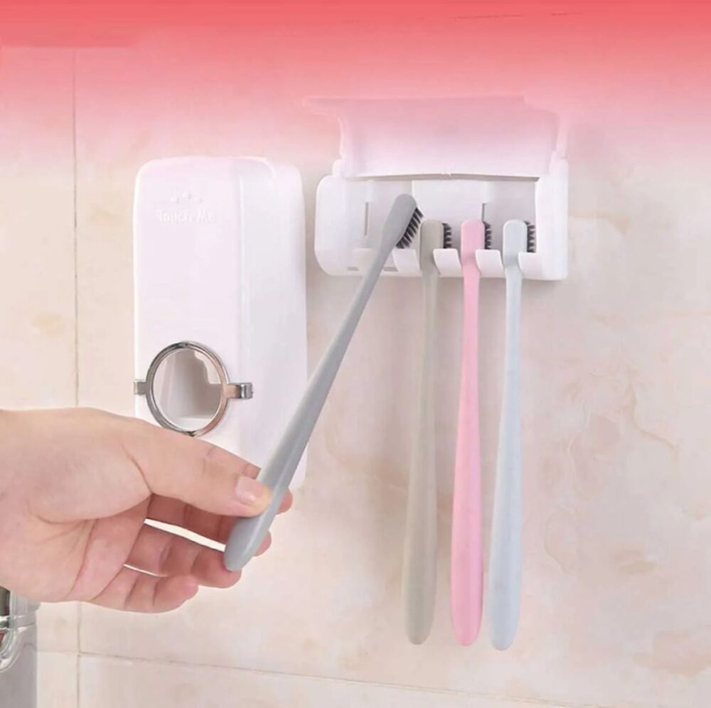 Set of White Toothpaste Dispenser - Image 9