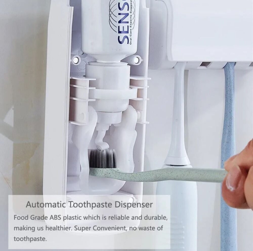 Set of White Toothpaste Dispenser - Image 3