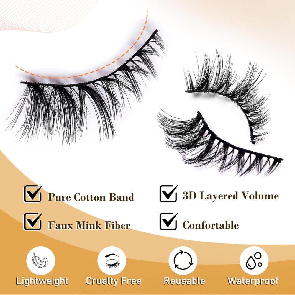 Anjeer 5D Eyelashes (5 Pairs) - Image 2