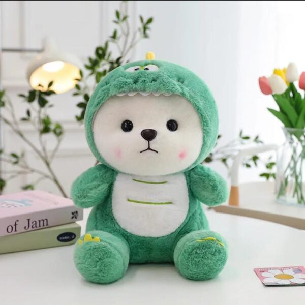 Green Stitch Hoodie Teddy Bear - Image 2