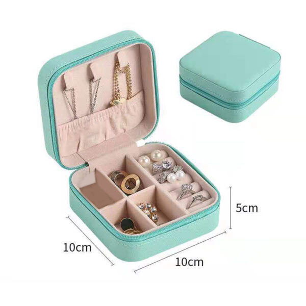 Portable Velvet Jewelry Storage Box (Random Color) - Image 3
