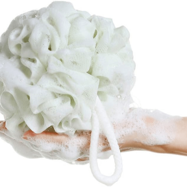 Bath Shower Sponge Loofah (White) - Image 2