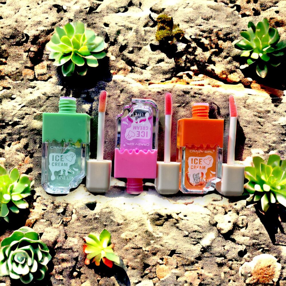 Crazy Girl Ice Cream Lip Gloss – Pack of 6 - Image 2