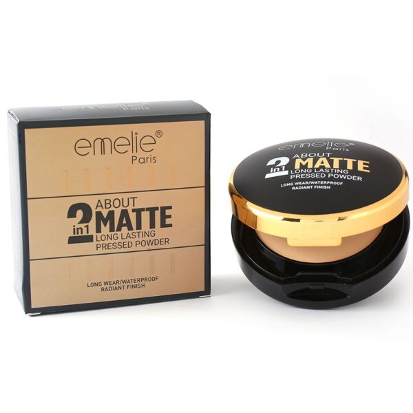 Emelie 2-in-1 Matte Pressed Powder