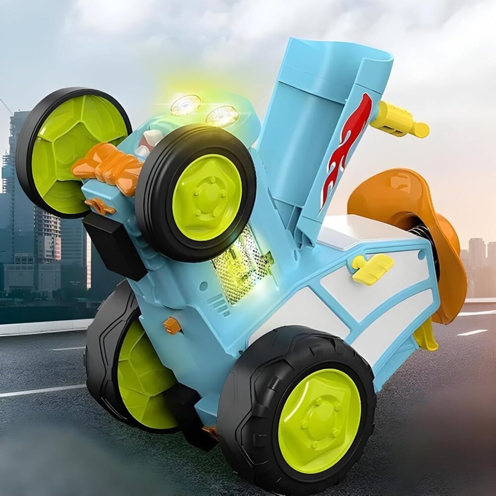 Rechargeable RC Jumping Stunt Car for Kids - Image 2