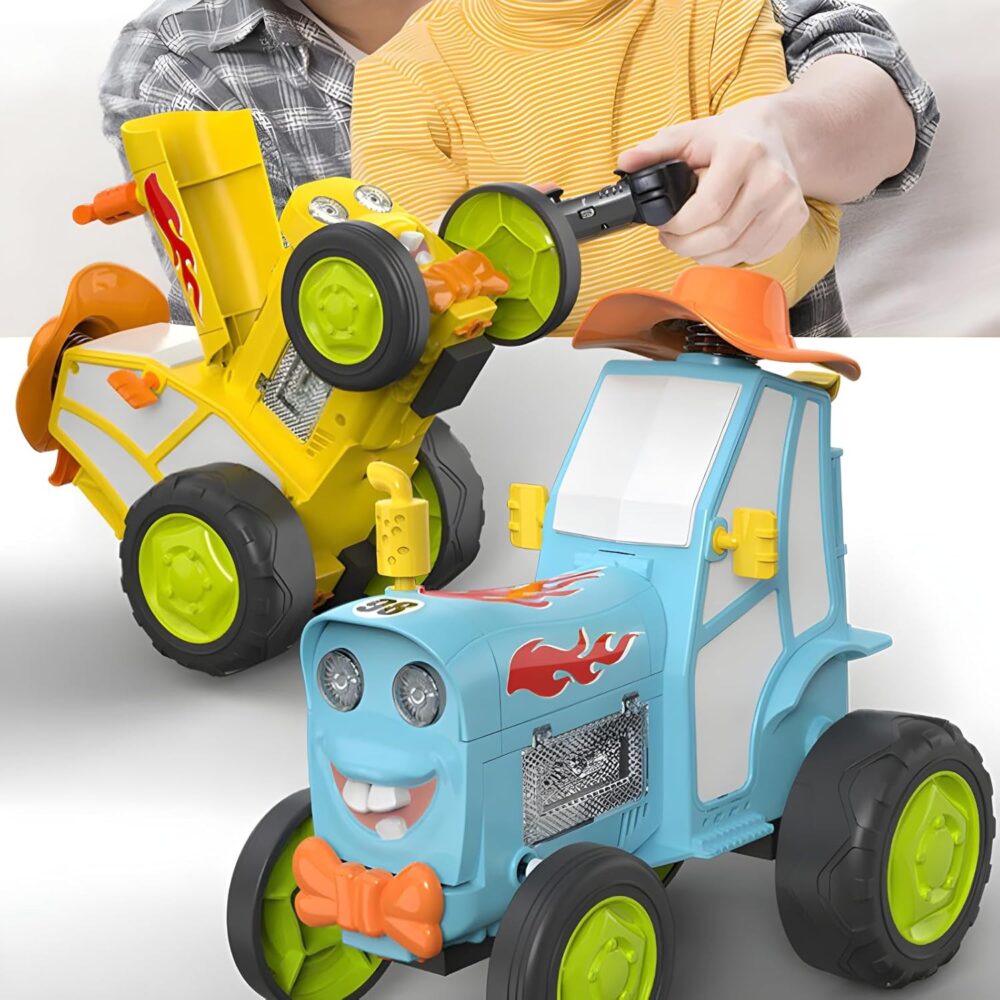 Rechargeable RC Jumping Stunt Car for Kids
