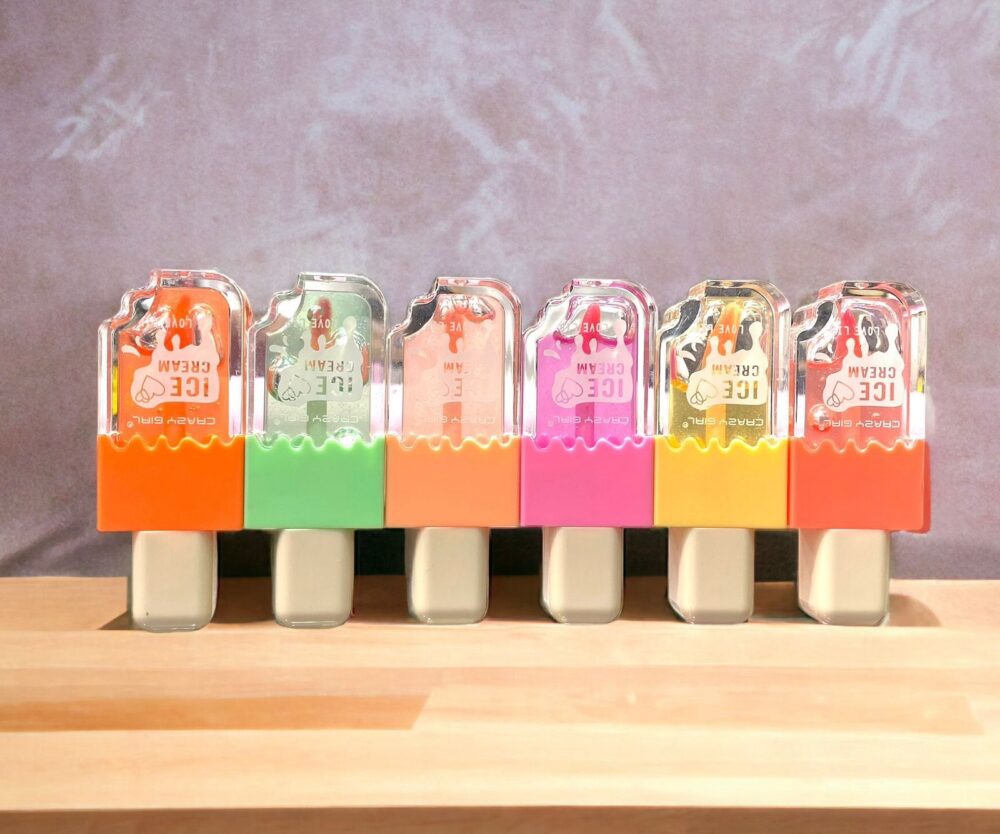 Crazy Girl Ice Cream Lip Gloss – Pack of 6 - Image 5