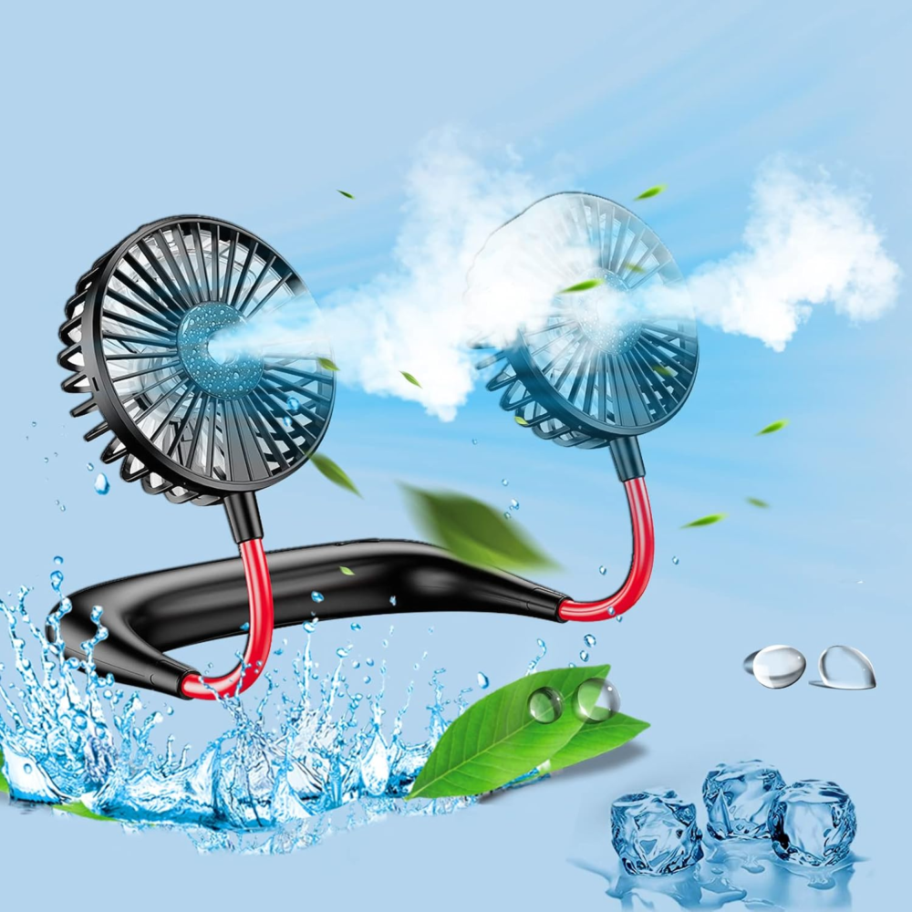 Rechargable Mist Neck Fan