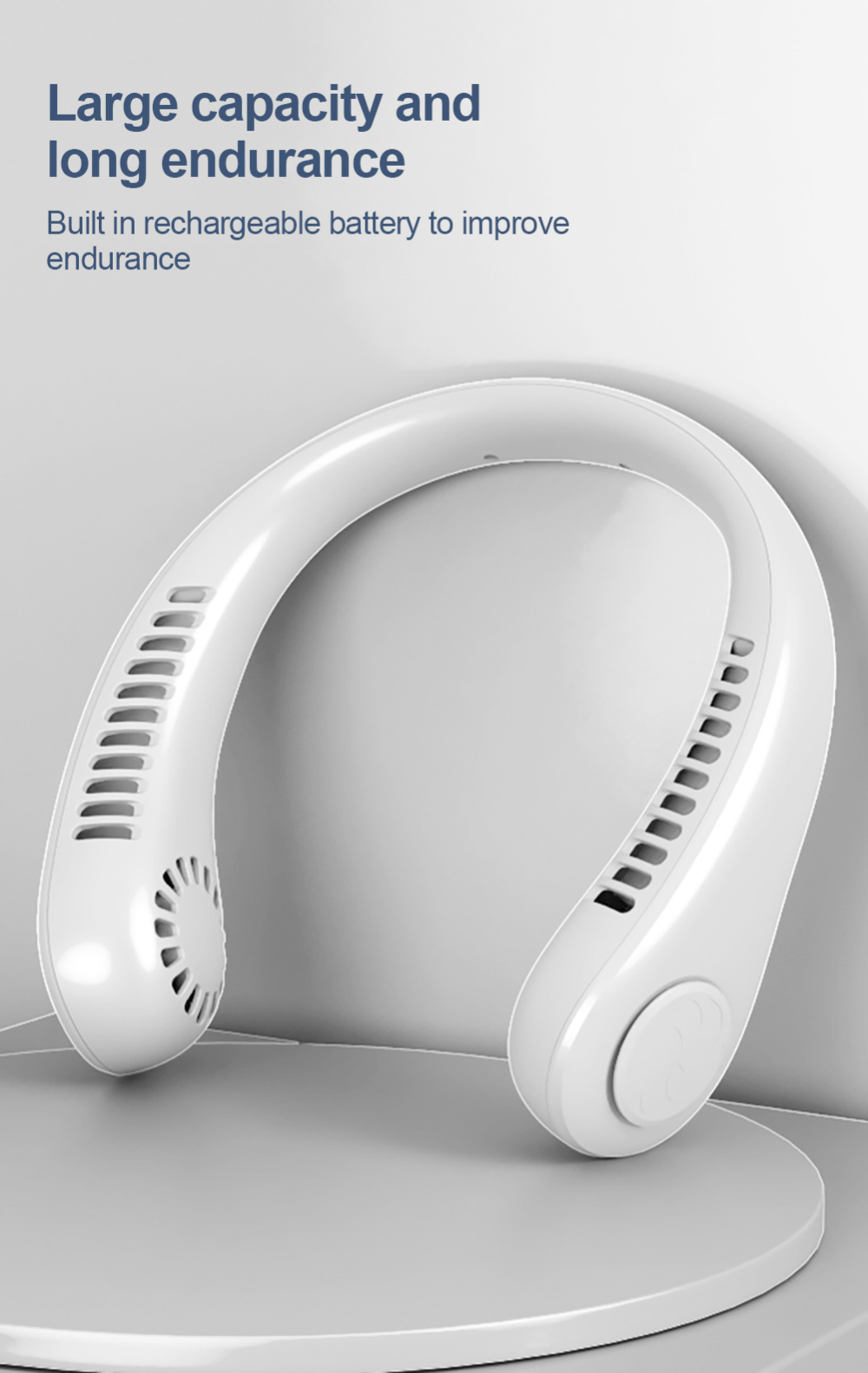 Ultimate Portable Bladeless Neck Fan 2025 – Stay Cool Anywhere, Anytime - Image 2
