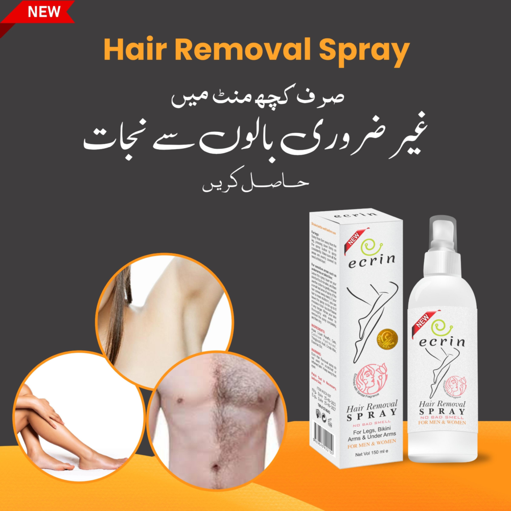 Hair Removal Spray for Men and Women – Ecrin 2-in-1