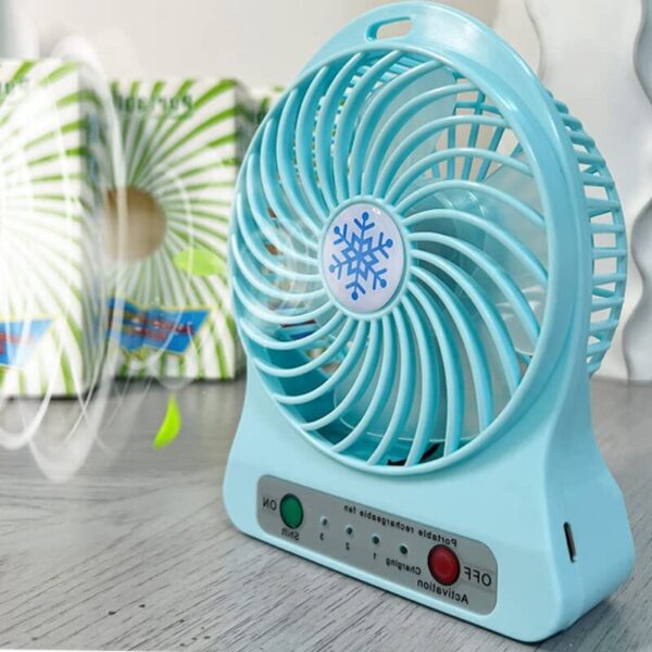 Premium portable mini fan on workspace