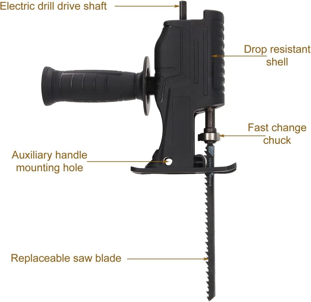 Jig Saw Converter Attachment – Universal Reciprocating Saw Adapter for Drill Machine & Woodworking Tools - Image 7