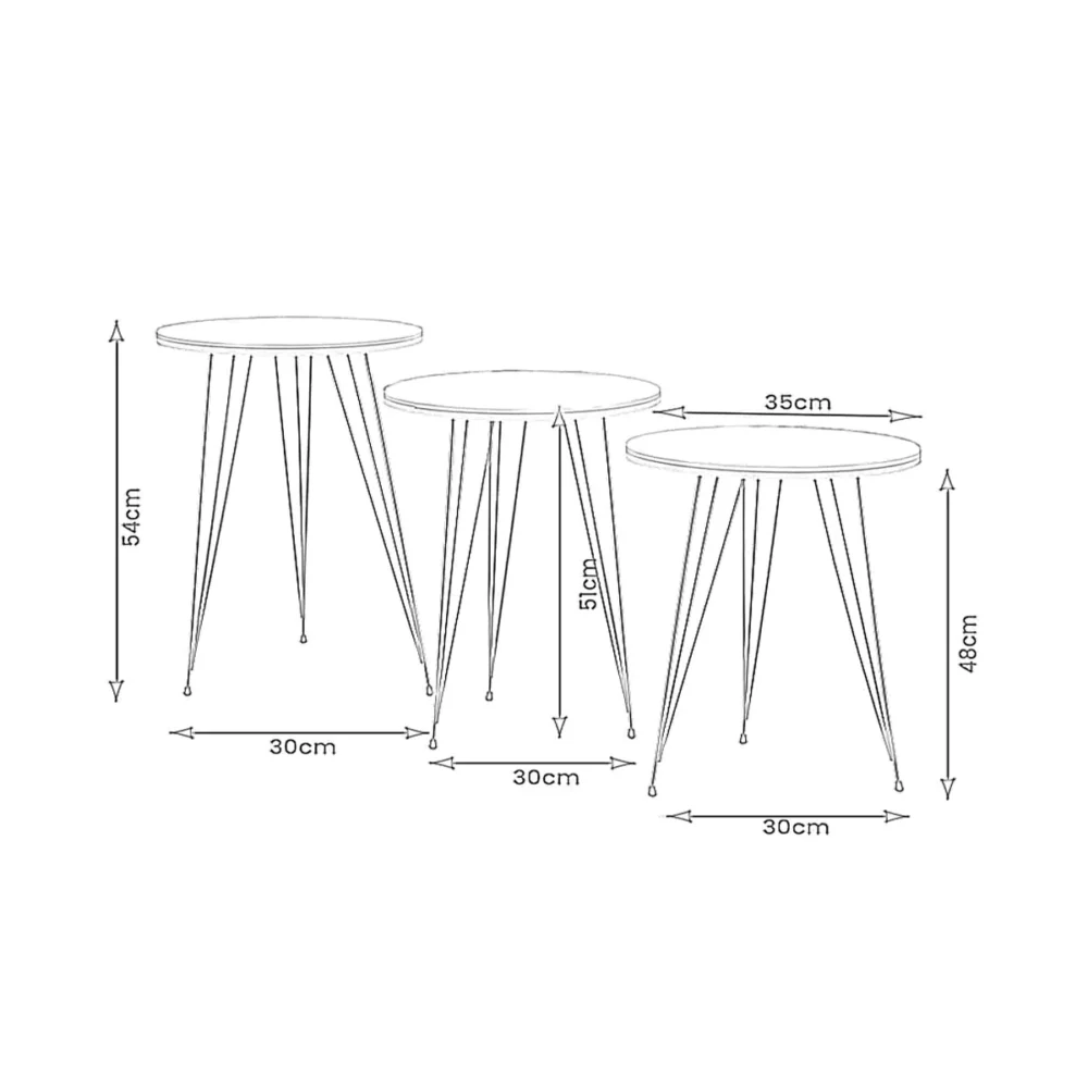 4 Pcs Tea Table Wood Set – 1 Box Wooden Table and Stools