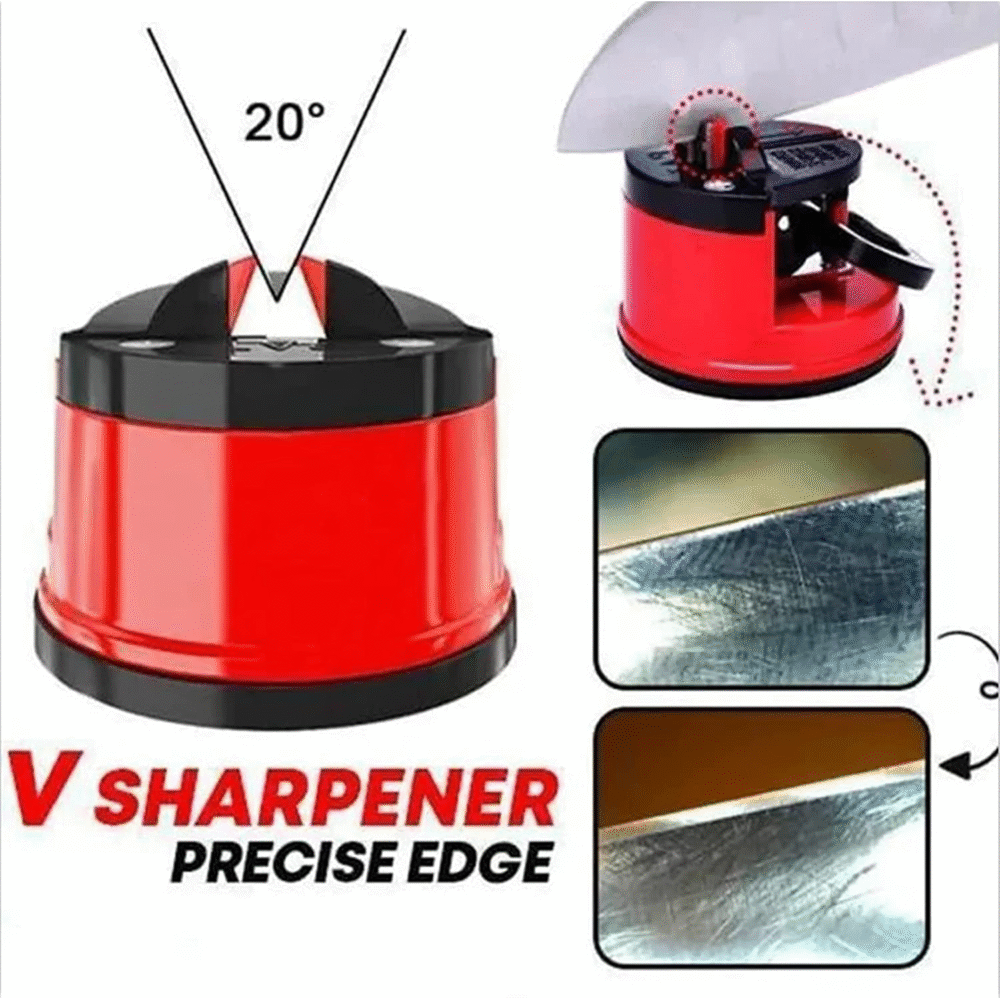 Mini Knife Sharpener with Suction Base – 1 PC for kitchen use