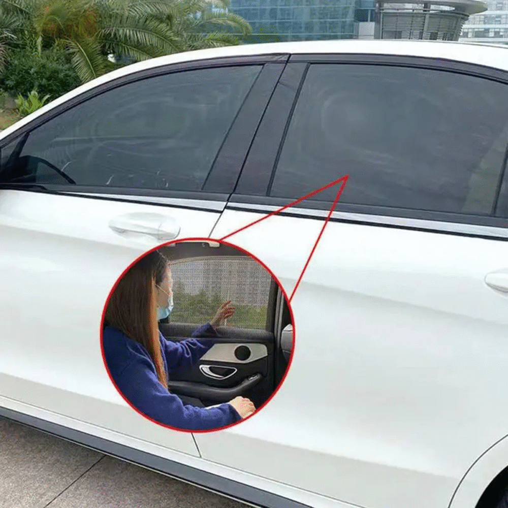 Universal Car Sunshade 4 Pcs Set for front and side windows