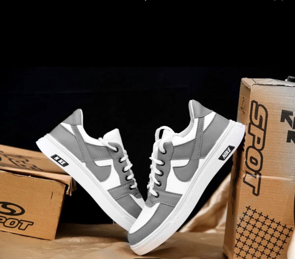 Jaf Spot Dunkfusion Sneakers for Men – Grey Stylish Sports Shoes