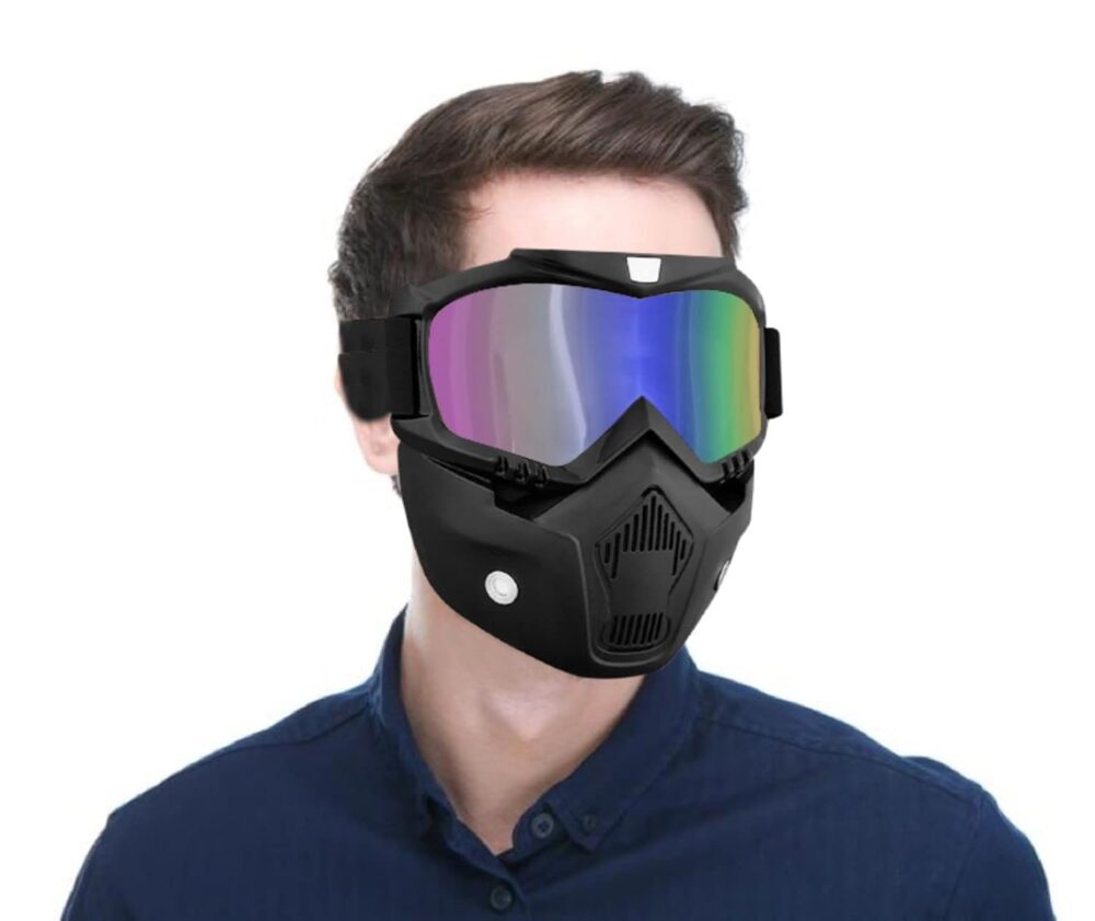 Face Helmet Mask for Bike Riders with Glasses – Anti-Dust and Warm